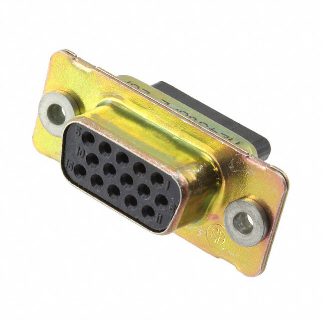 Receptacle for Female Contacts Housing D-Sub, High Density Connector 15 Position