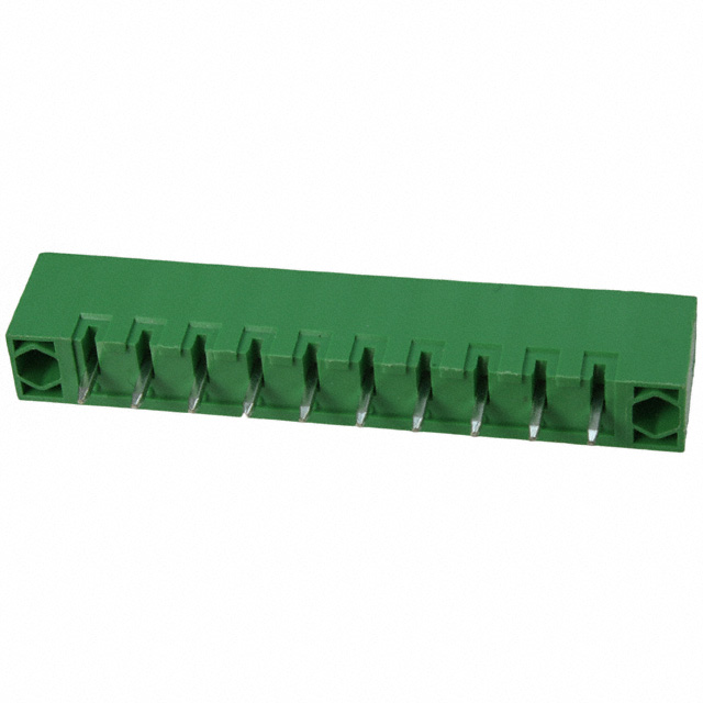 10 Position Terminal Block Header, Male Pins, Shrouded (4 Side) 0.200